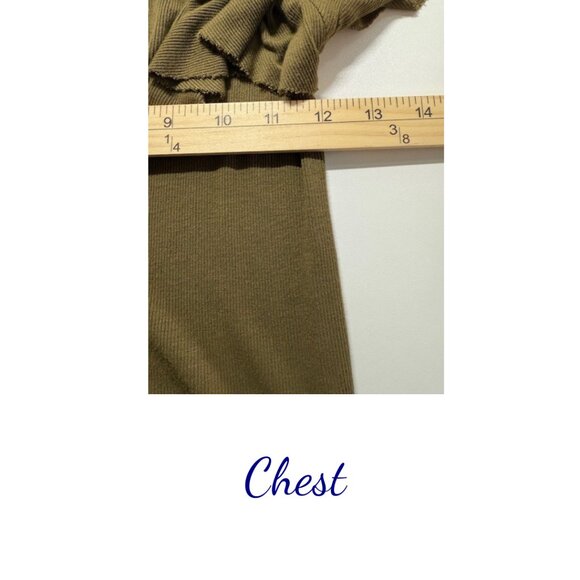 Free People Women’s Green Top Small Petite Boho-Chic - Picture 4 of 5